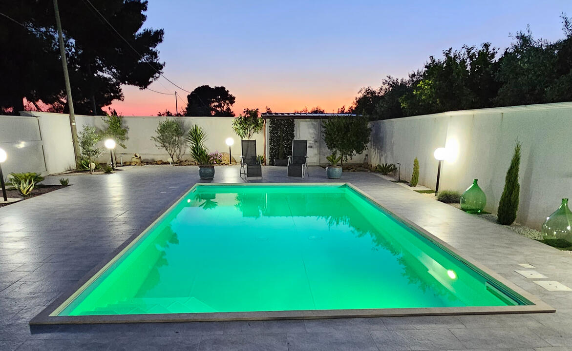 Outdoor pool evening Outdoor place
